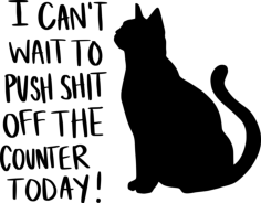 Funny Cat 2 Craft Design Svg File, Free Vectors File